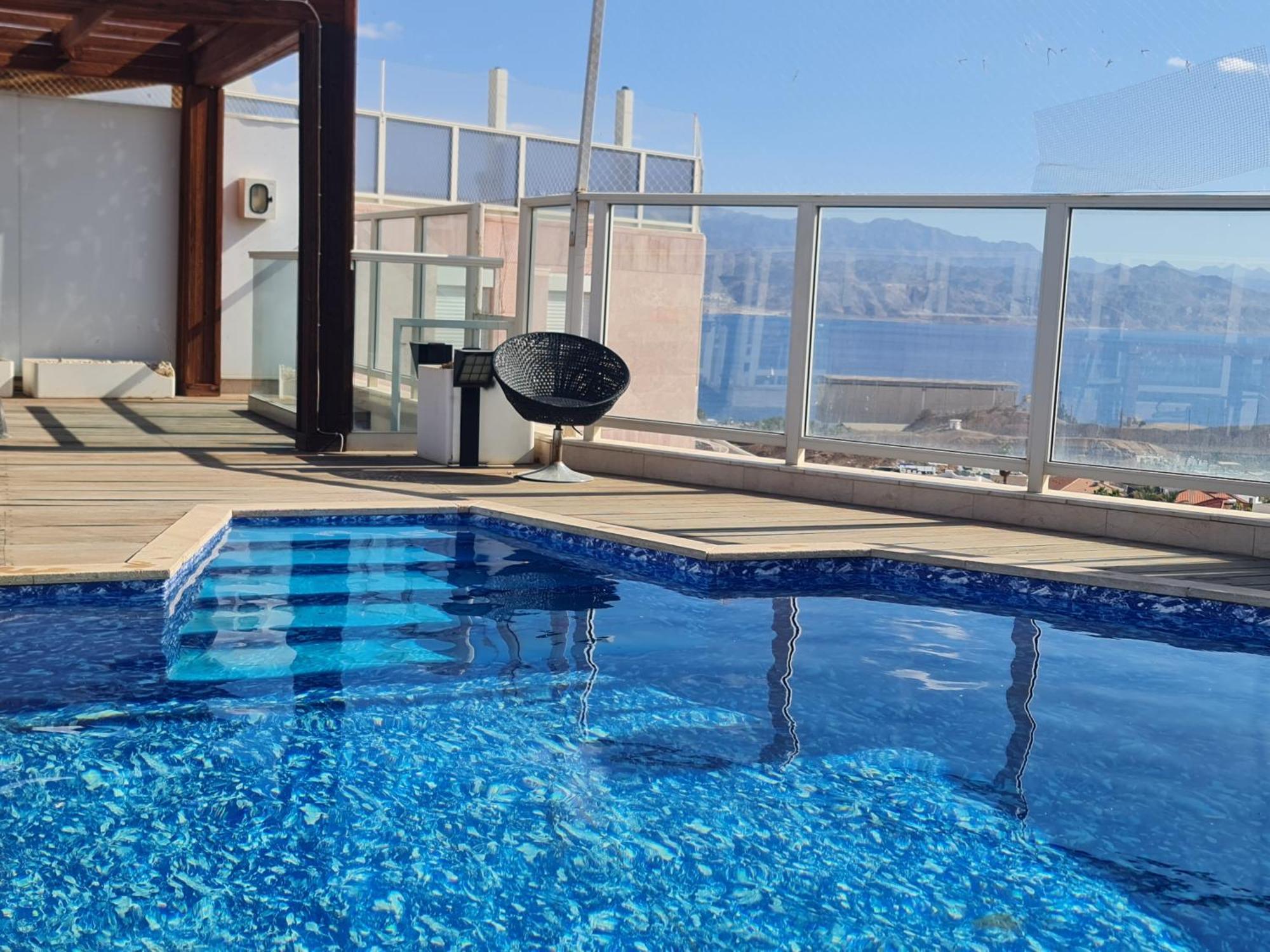 Exclusive Amdar -Residence Luxury Penthause With Privat Roof Pool Near The Sea -Best Sea View Ейлат Екстер'єр фото