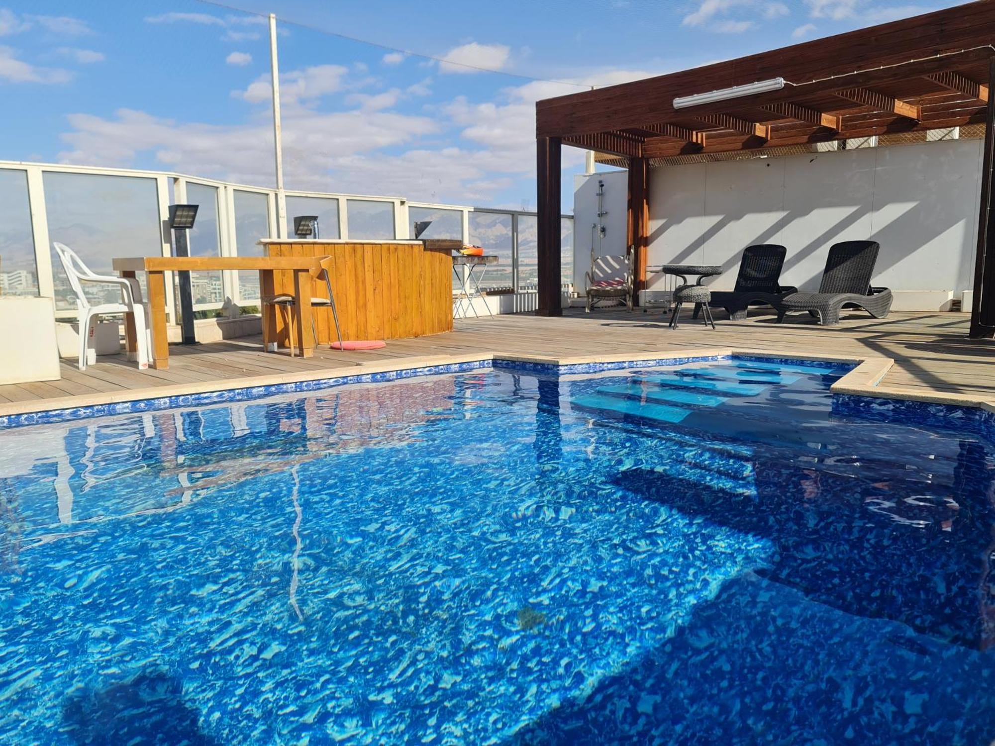 Exclusive Amdar -Residence Luxury Penthause With Privat Roof Pool Near The Sea -Best Sea View Ейлат Екстер'єр фото